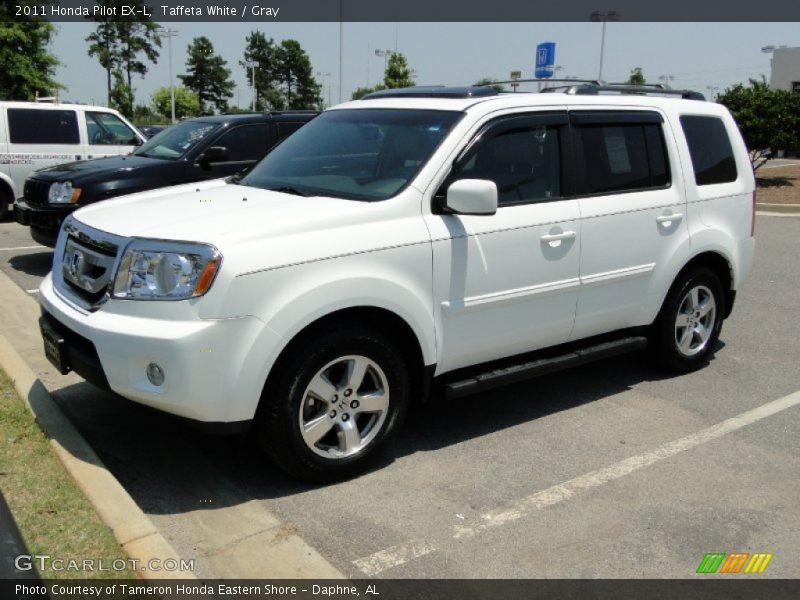 Taffeta White / Gray 2011 Honda Pilot EX-L