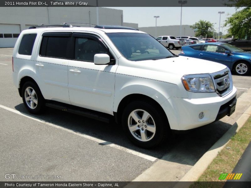 Taffeta White / Gray 2011 Honda Pilot EX-L