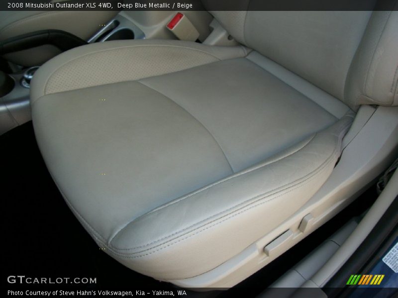 Deep Blue Metallic / Beige 2008 Mitsubishi Outlander XLS 4WD