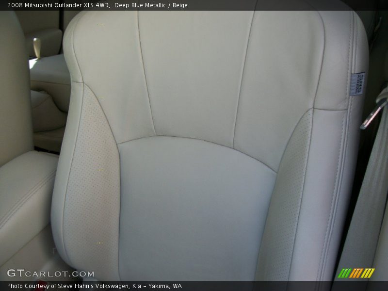 Deep Blue Metallic / Beige 2008 Mitsubishi Outlander XLS 4WD