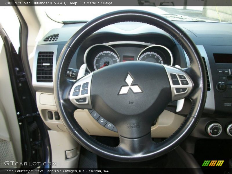 Deep Blue Metallic / Beige 2008 Mitsubishi Outlander XLS 4WD
