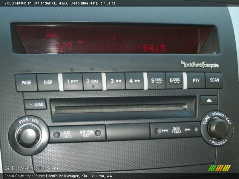 Deep Blue Metallic / Beige 2008 Mitsubishi Outlander XLS 4WD