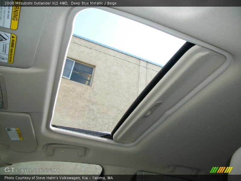 Deep Blue Metallic / Beige 2008 Mitsubishi Outlander XLS 4WD