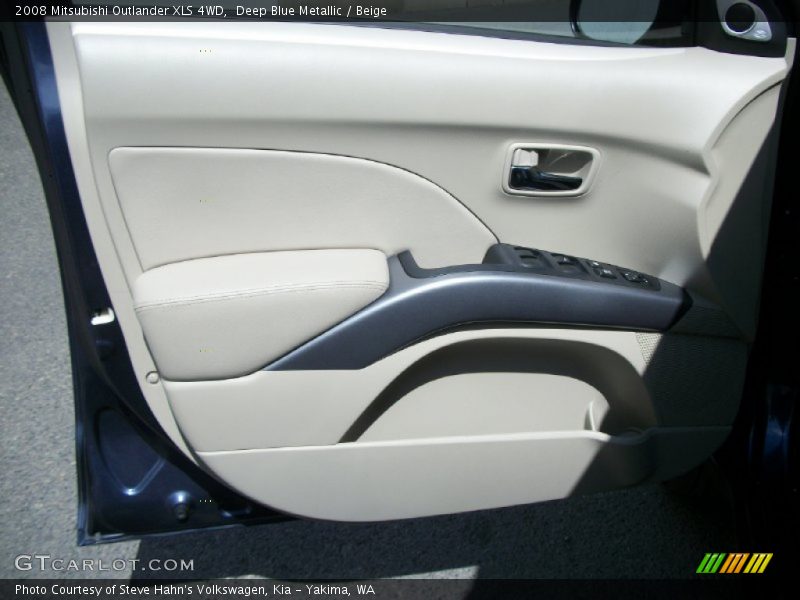 Deep Blue Metallic / Beige 2008 Mitsubishi Outlander XLS 4WD