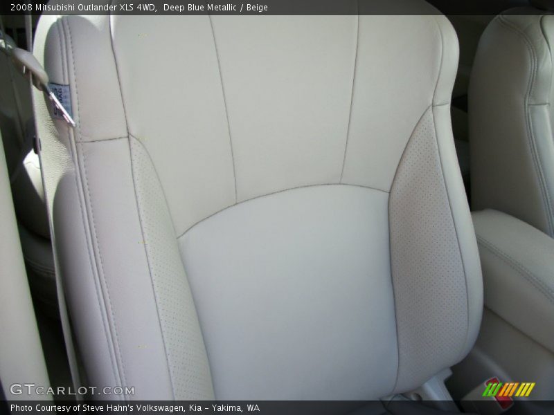 Deep Blue Metallic / Beige 2008 Mitsubishi Outlander XLS 4WD