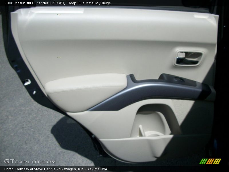 Deep Blue Metallic / Beige 2008 Mitsubishi Outlander XLS 4WD