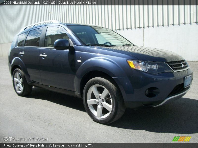 Deep Blue Metallic / Beige 2008 Mitsubishi Outlander XLS 4WD