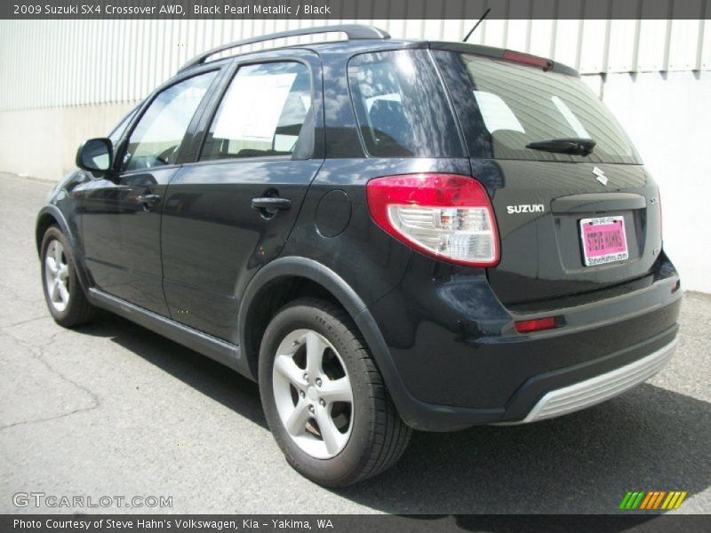 Black Pearl Metallic / Black 2009 Suzuki SX4 Crossover AWD
