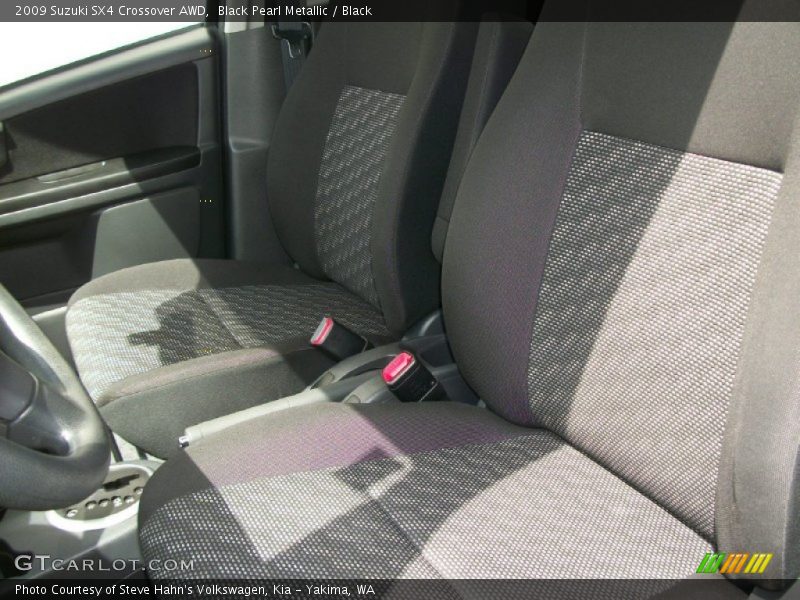 Black Pearl Metallic / Black 2009 Suzuki SX4 Crossover AWD