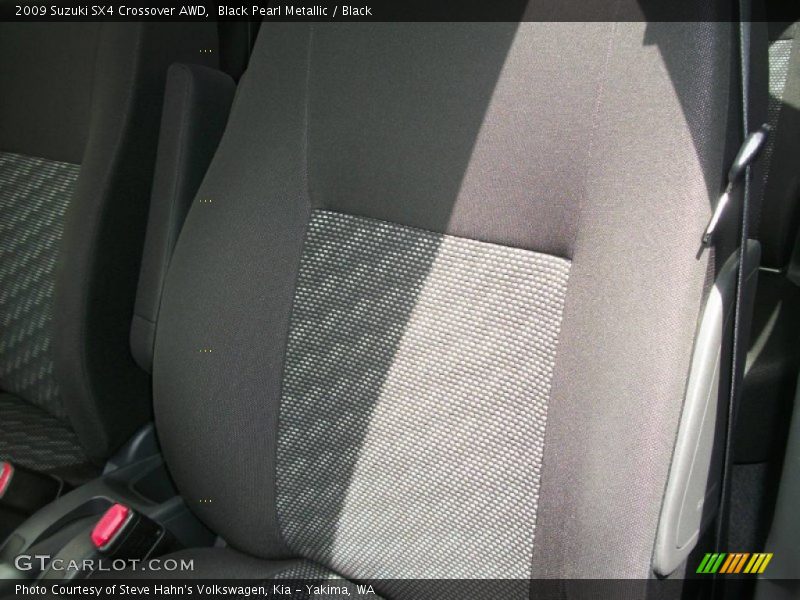 Black Pearl Metallic / Black 2009 Suzuki SX4 Crossover AWD