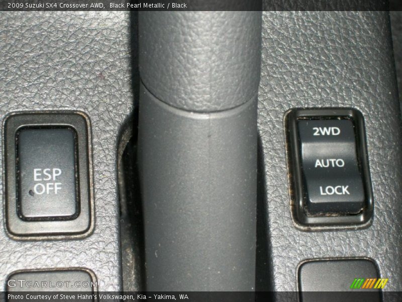 Black Pearl Metallic / Black 2009 Suzuki SX4 Crossover AWD