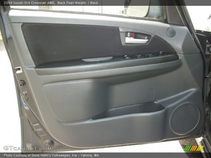 Black Pearl Metallic / Black 2009 Suzuki SX4 Crossover AWD