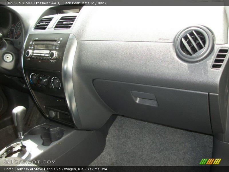Black Pearl Metallic / Black 2009 Suzuki SX4 Crossover AWD