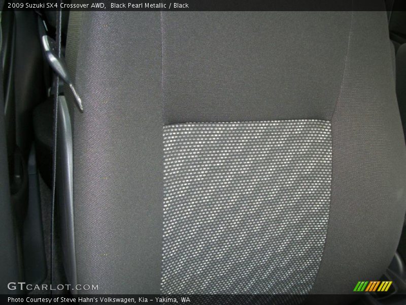 Black Pearl Metallic / Black 2009 Suzuki SX4 Crossover AWD