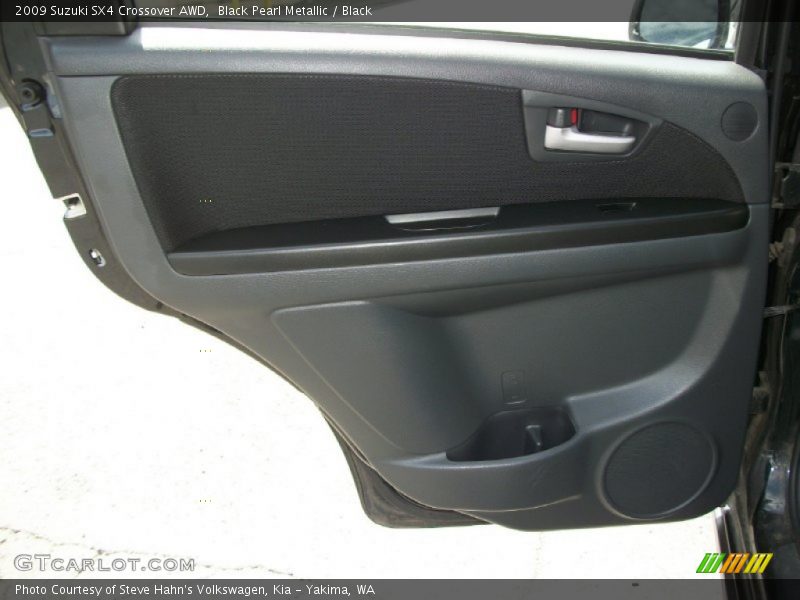 Black Pearl Metallic / Black 2009 Suzuki SX4 Crossover AWD