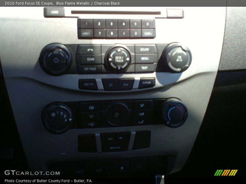 Blue Flame Metallic / Charcoal Black 2010 Ford Focus SE Coupe