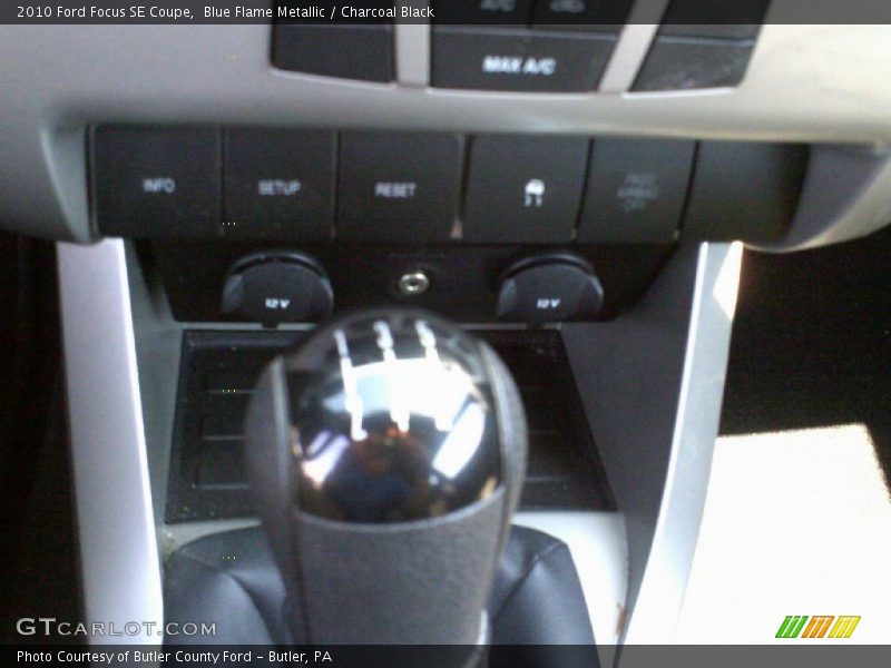 Blue Flame Metallic / Charcoal Black 2010 Ford Focus SE Coupe