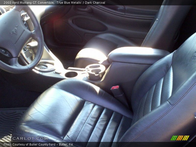 True Blue Metallic / Dark Charcoal 2003 Ford Mustang GT Convertible
