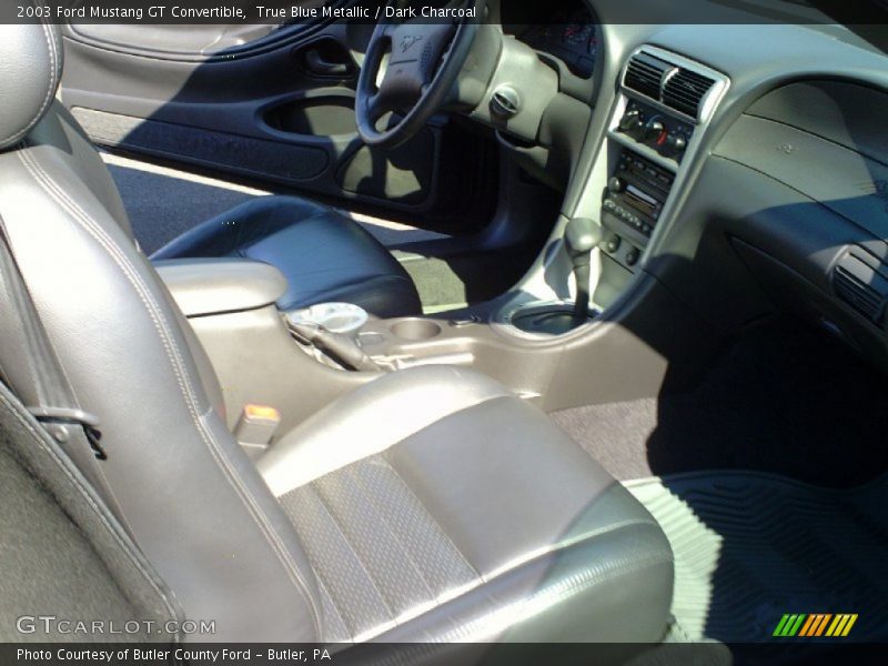 True Blue Metallic / Dark Charcoal 2003 Ford Mustang GT Convertible