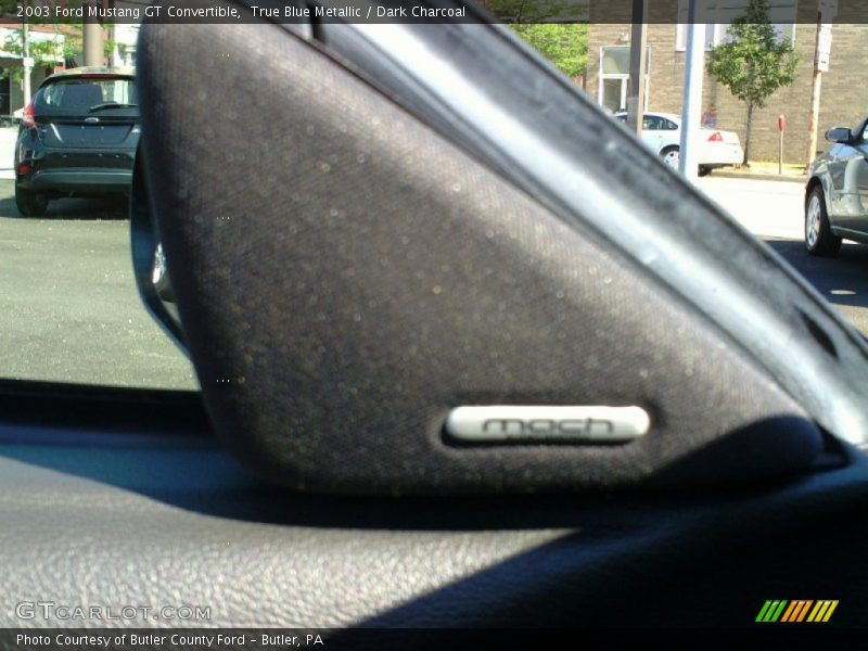 True Blue Metallic / Dark Charcoal 2003 Ford Mustang GT Convertible