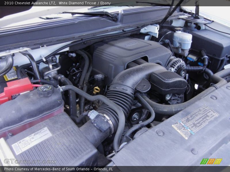 White Diamond Tricoat / Ebony 2010 Chevrolet Avalanche LTZ