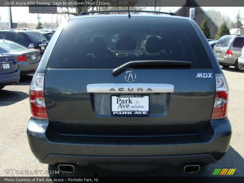 Sage Brush Green Pearl / Ebony 2006 Acura MDX Touring