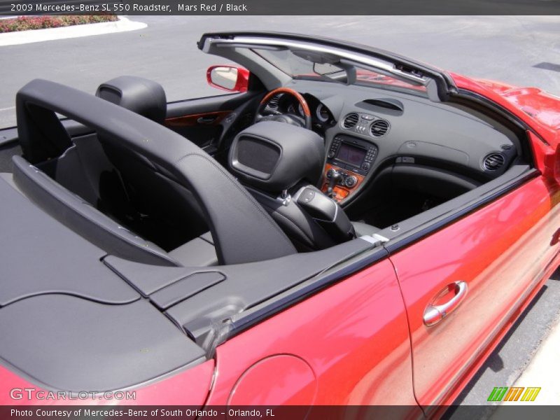 Mars Red / Black 2009 Mercedes-Benz SL 550 Roadster