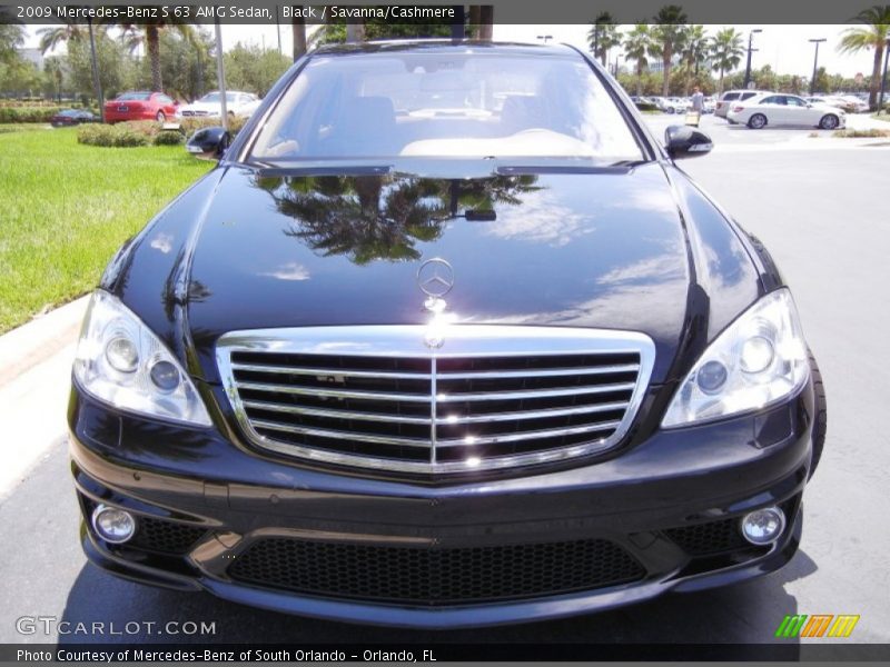 Black / Savanna/Cashmere 2009 Mercedes-Benz S 63 AMG Sedan