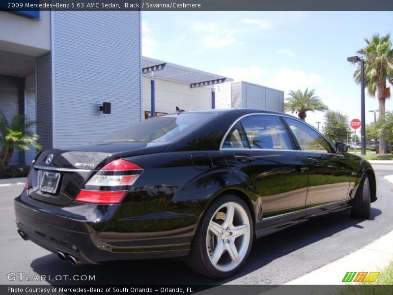 Black / Savanna/Cashmere 2009 Mercedes-Benz S 63 AMG Sedan