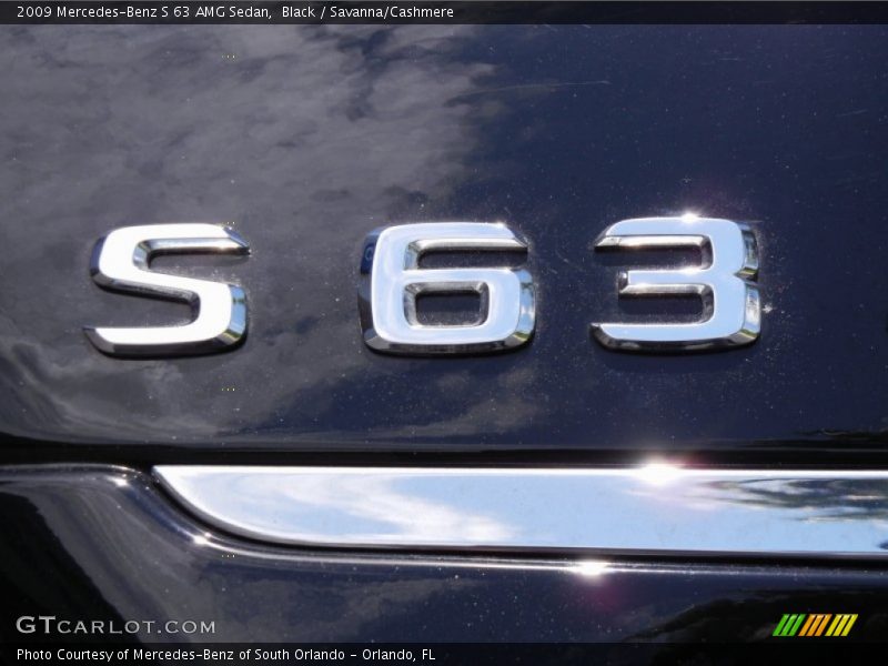 Black / Savanna/Cashmere 2009 Mercedes-Benz S 63 AMG Sedan