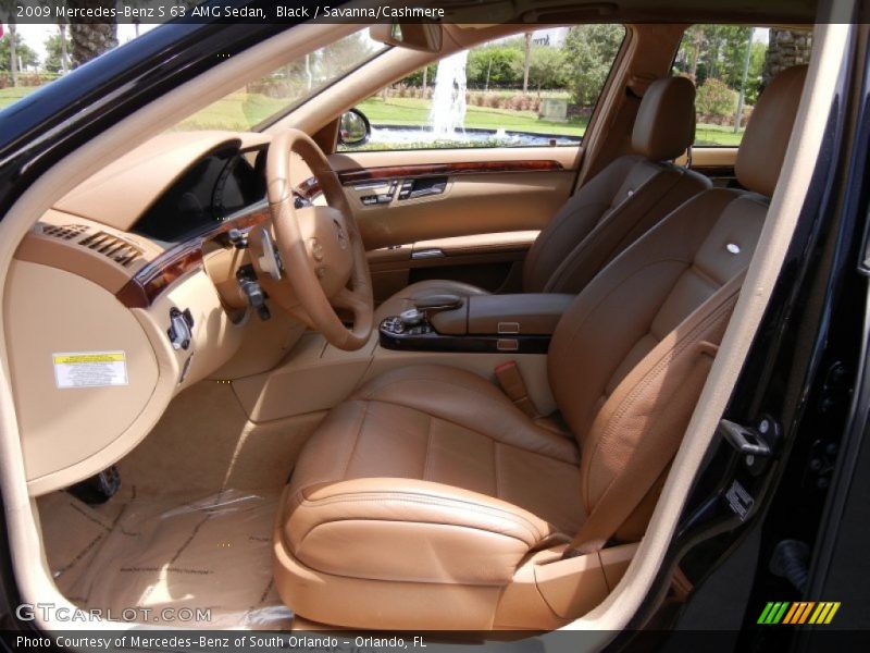 Black / Savanna/Cashmere 2009 Mercedes-Benz S 63 AMG Sedan