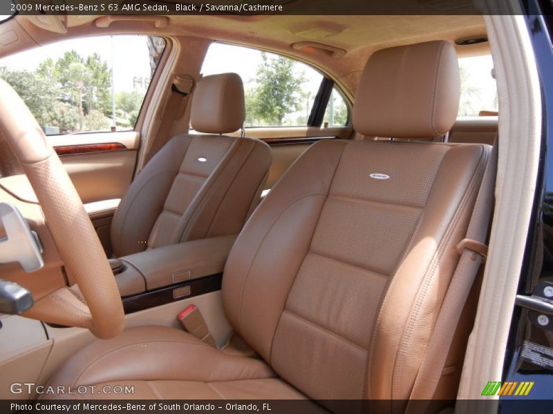 Black / Savanna/Cashmere 2009 Mercedes-Benz S 63 AMG Sedan
