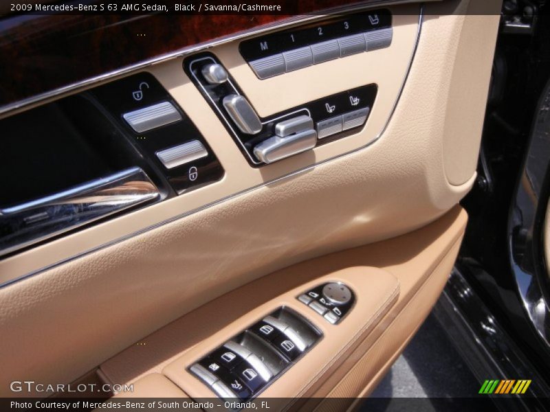 Black / Savanna/Cashmere 2009 Mercedes-Benz S 63 AMG Sedan