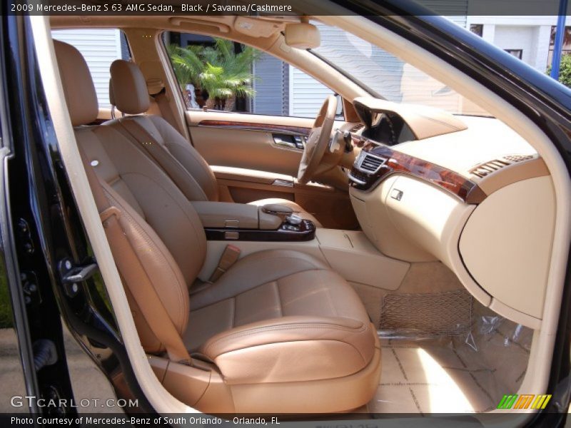 Black / Savanna/Cashmere 2009 Mercedes-Benz S 63 AMG Sedan