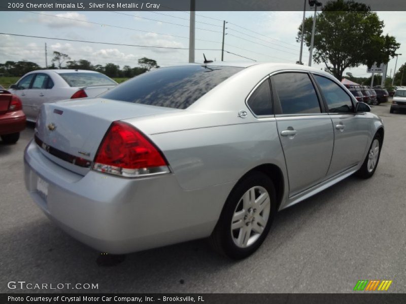Silver Ice Metallic / Gray 2009 Chevrolet Impala LS