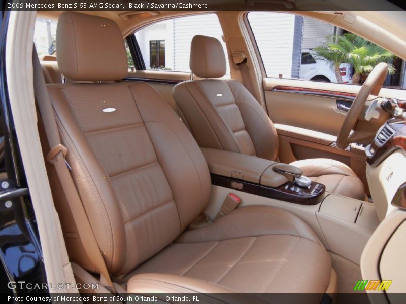 Black / Savanna/Cashmere 2009 Mercedes-Benz S 63 AMG Sedan