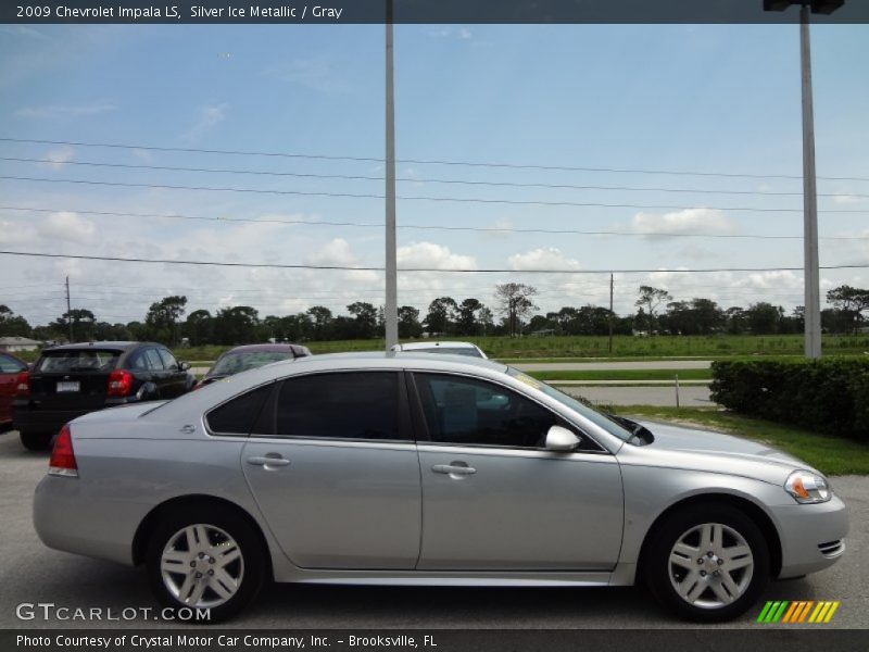 Silver Ice Metallic / Gray 2009 Chevrolet Impala LS