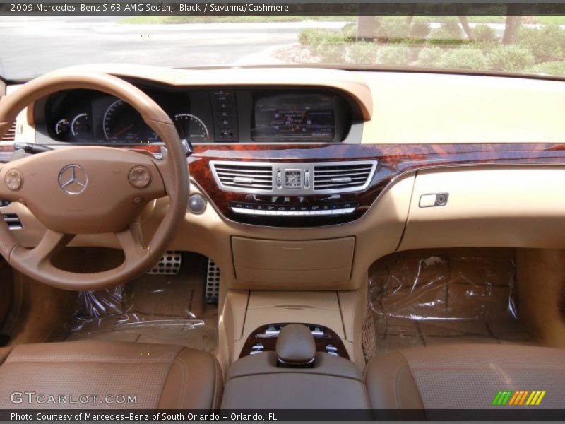 Black / Savanna/Cashmere 2009 Mercedes-Benz S 63 AMG Sedan