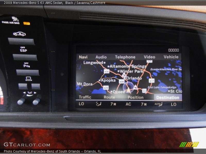 Black / Savanna/Cashmere 2009 Mercedes-Benz S 63 AMG Sedan