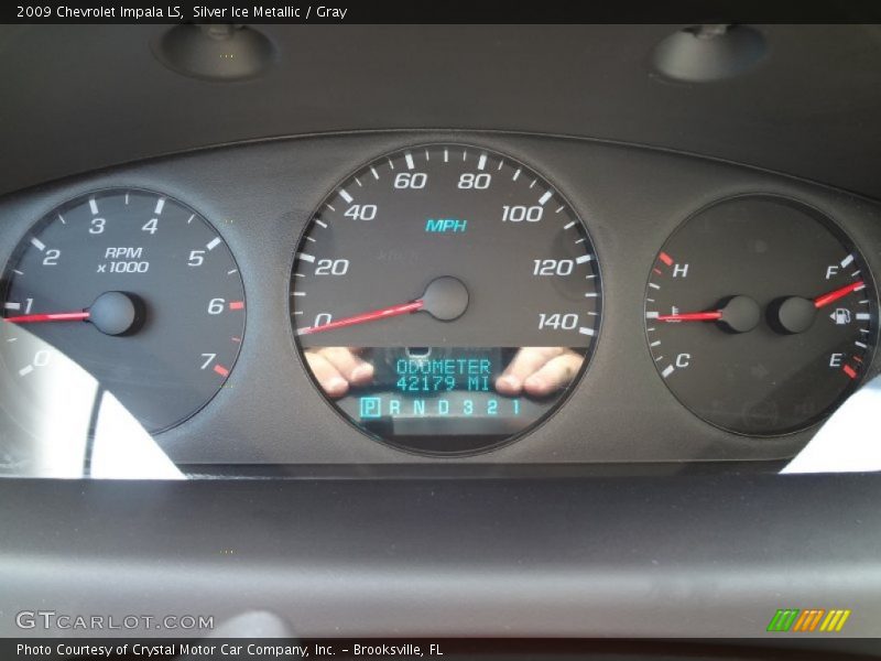 Silver Ice Metallic / Gray 2009 Chevrolet Impala LS
