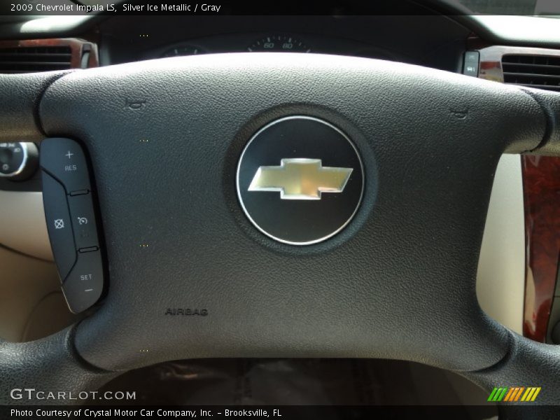 Silver Ice Metallic / Gray 2009 Chevrolet Impala LS