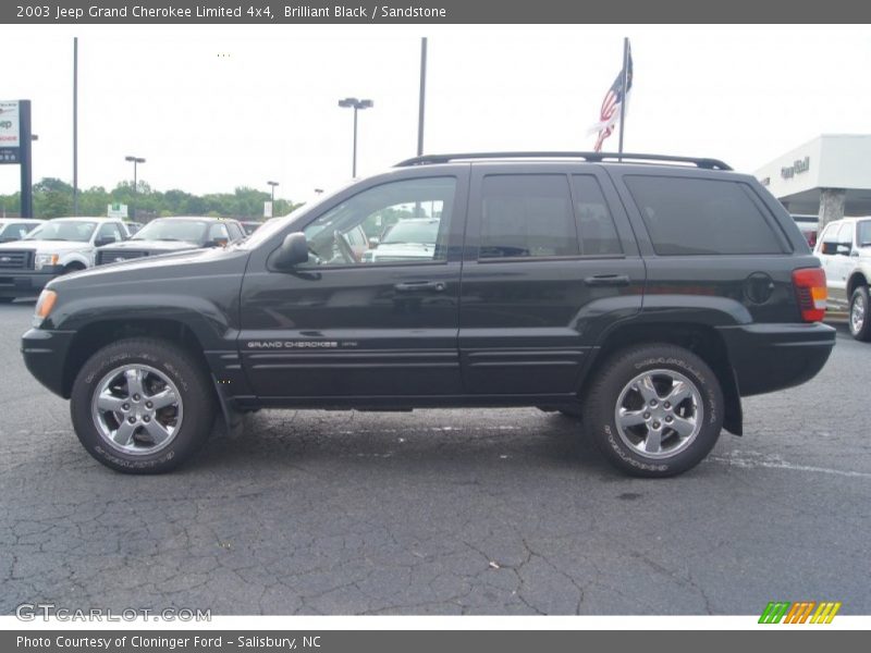 Brilliant Black / Sandstone 2003 Jeep Grand Cherokee Limited 4x4