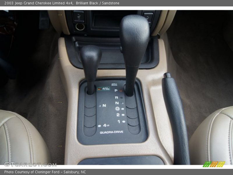 Brilliant Black / Sandstone 2003 Jeep Grand Cherokee Limited 4x4