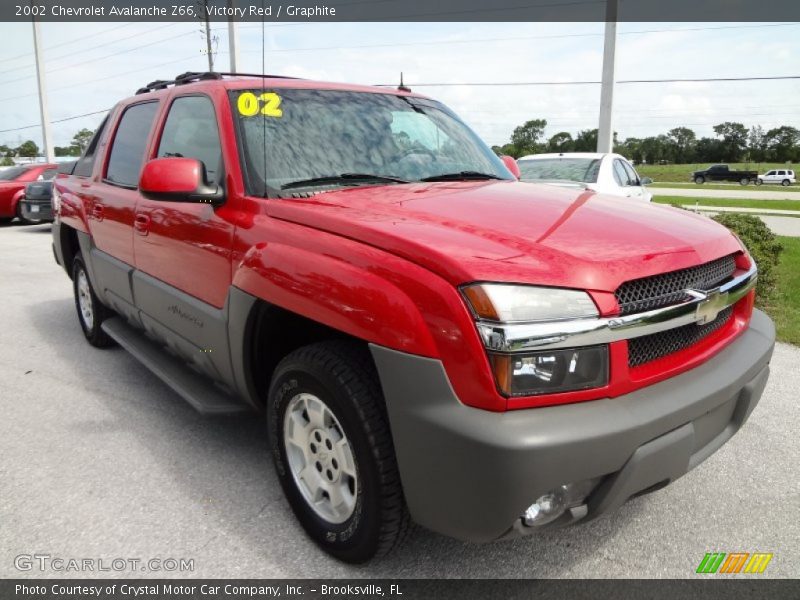 Victory Red / Graphite 2002 Chevrolet Avalanche Z66