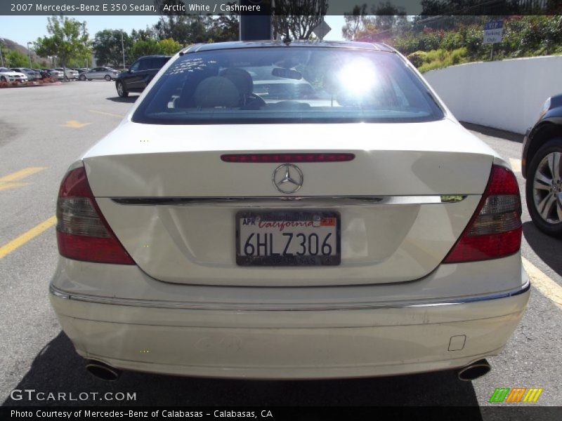 Arctic White / Cashmere 2007 Mercedes-Benz E 350 Sedan