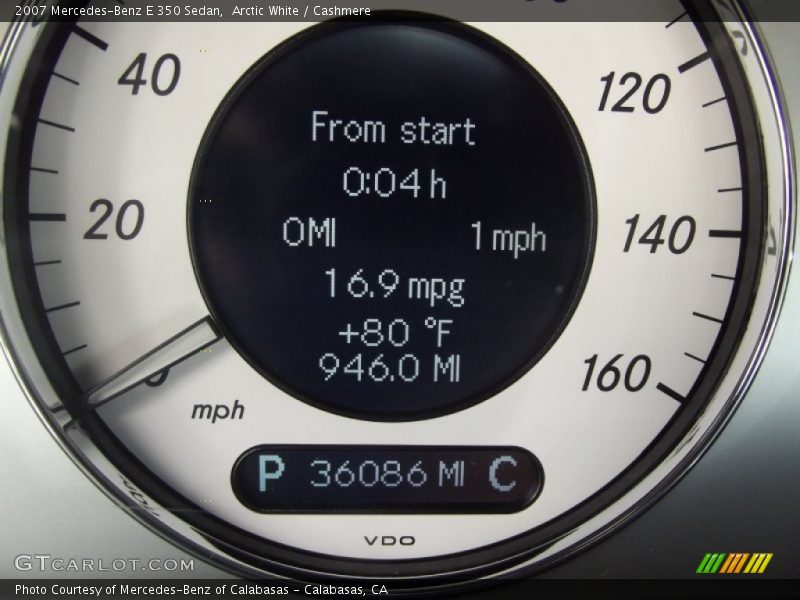 Arctic White / Cashmere 2007 Mercedes-Benz E 350 Sedan