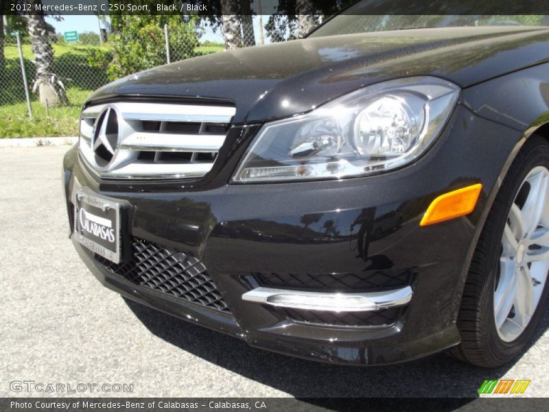 Black / Black 2012 Mercedes-Benz C 250 Sport