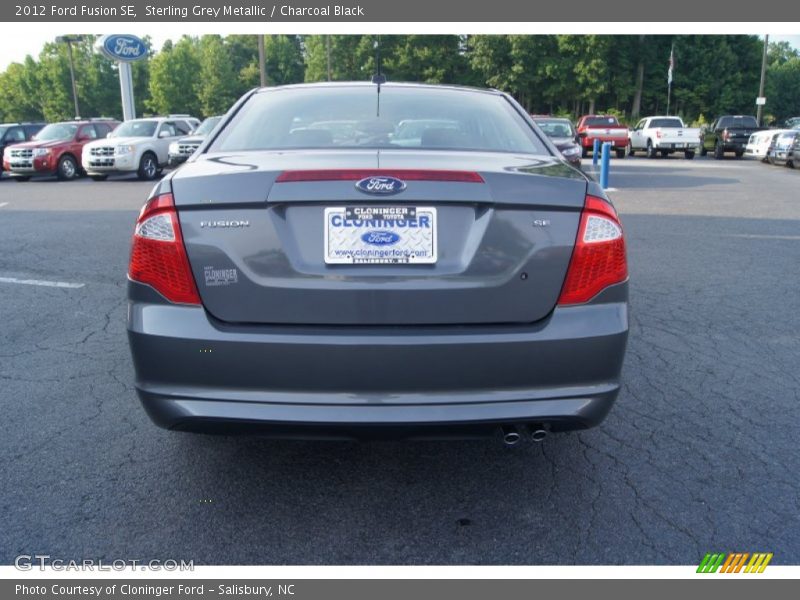 Sterling Grey Metallic / Charcoal Black 2012 Ford Fusion SE