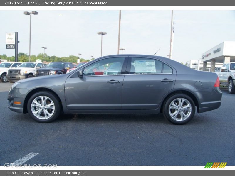 Sterling Grey Metallic / Charcoal Black 2012 Ford Fusion SE