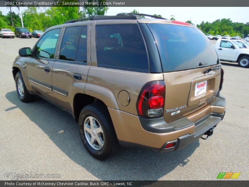 Sandalwood Metallic / Dark Pewter 2002 Chevrolet TrailBlazer LT